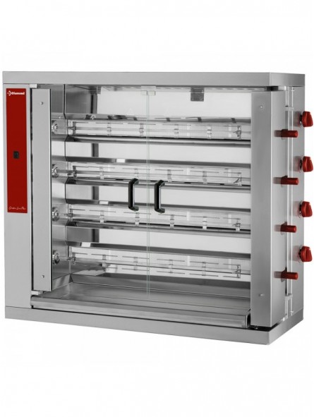 Chicken gas roaster, 4 spits (24 chickens)