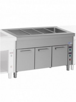 Bain Marie on hot cupboard 3x GN 1/1