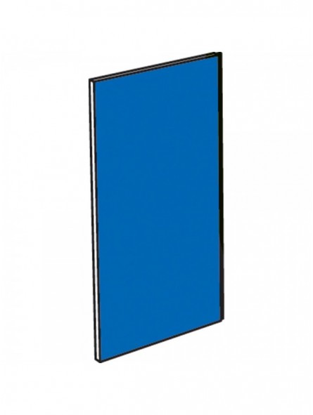 Cover panel frontal in blue external corner 45°