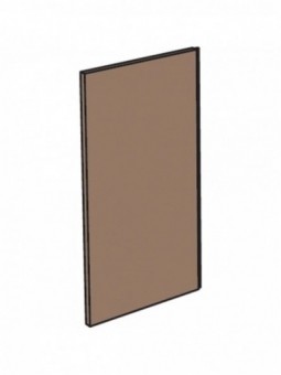 Furnishing panel "wood" corner 45°