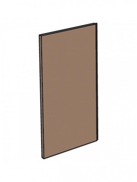 Furnishing panel "wood" corner 45°