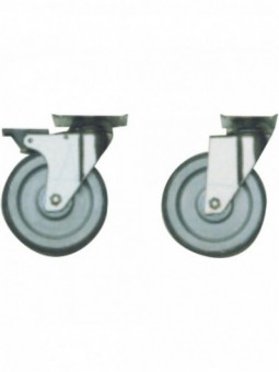 Set 4 wheels, 2 with brake