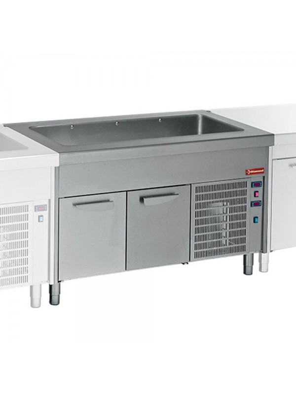 Cooled tank on refrigerated cupboard 6x GN 1/1