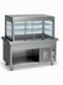 Refrigerated sisplay and cooled tank on cupboard 6x GN 1/1