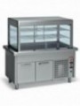 Display and top refrigerated on refrigerated cupboard 4x GN 1/1