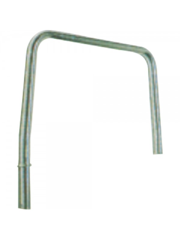 Support for curved shelf for isle element