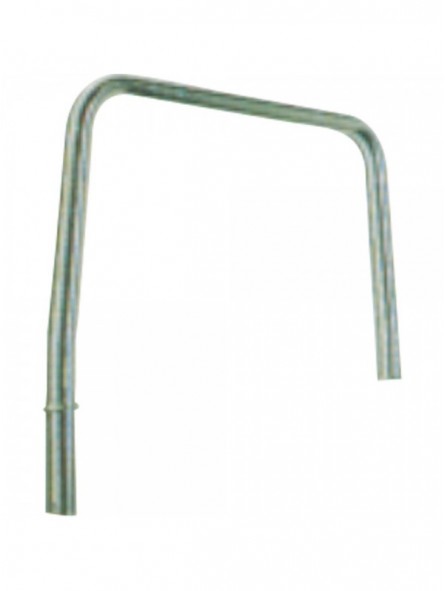 Support for curved shelf for isle element