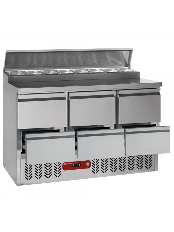 Refrigerating table composed of :