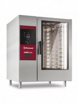 Electric oven boiler steam and convection 10x GN 1/1+ Cleaning