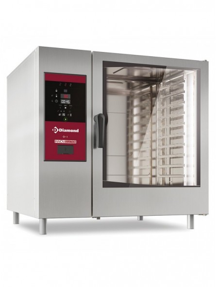 Electrische oven boiler stoom en convectie 10x GN2/1 + Cleaning
