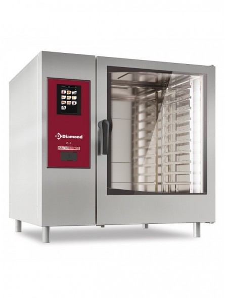 Elektrische oven  "TOUCH" met boiler, stoom en convectie 10xGN2/1+ Cleaning