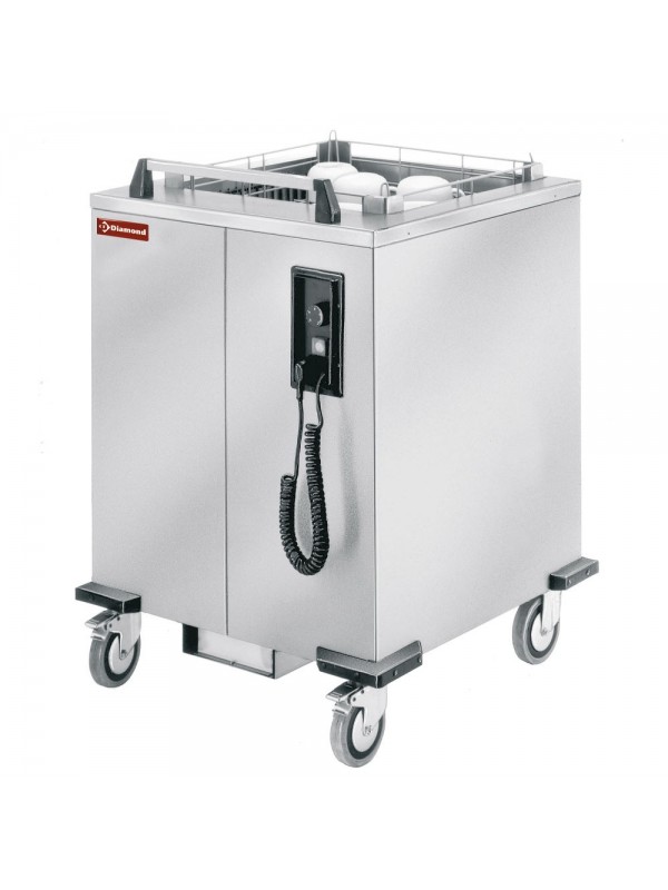 Verwarmde stapelkar met veren voor manden 500x500 mm