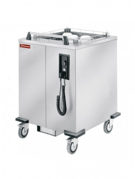 Heating trolley with spring system for baskets 500x500 mm