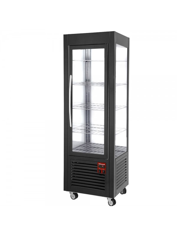 Panoramic display, 5 shelves, 360 LT, Black
