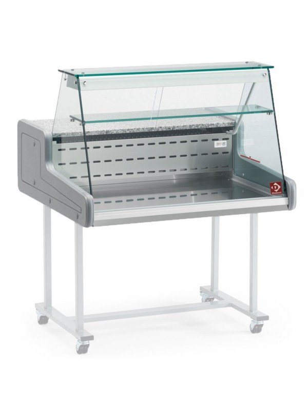 Refrigerated display counter - right glass panel
