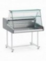 Refrigerated display counter - right glass panel