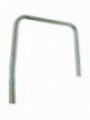 Support for curved shelf for isle element