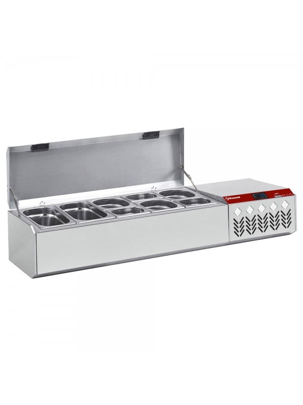Refrigerated structure GN 5x1/4 , with lid