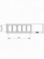 Refrigerated structure GN 5x1/4 , with lid