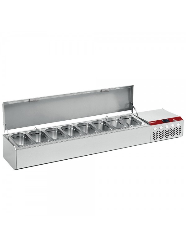 Refrigerated structure GN 8x1/4,  with lid