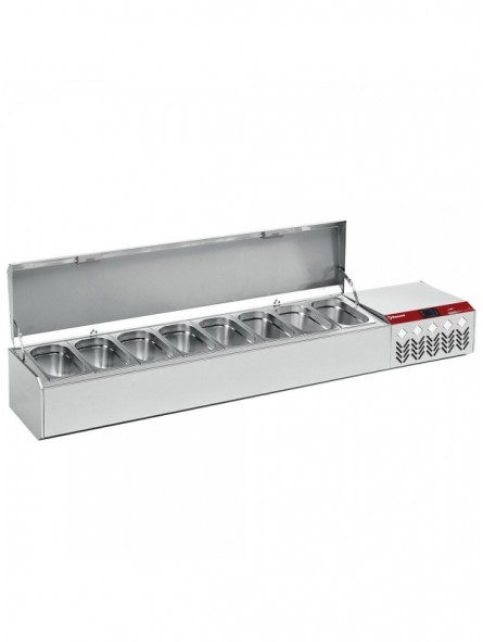 Refrigerated structure GN 8x1/4,  with lid