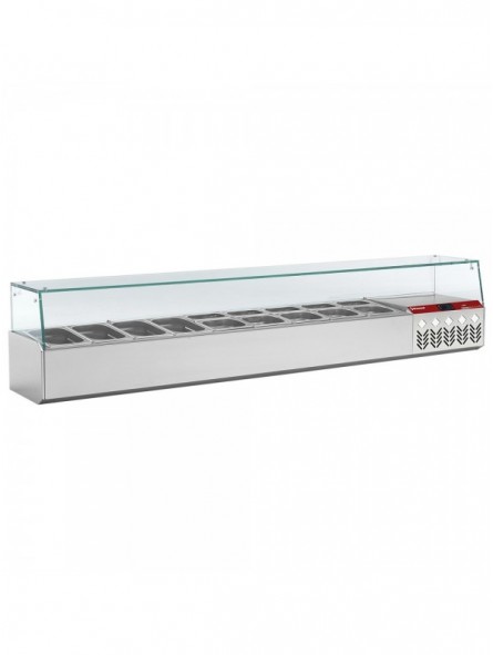 Refrigerated structure GN 9x1/4, with right glass