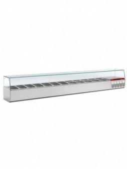 Refrigerated structure GN 12x1/4, 1x1/9, with right glass