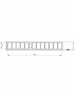 Refrigerated structure GN 12x1/4, 1x1/9, with right glass
