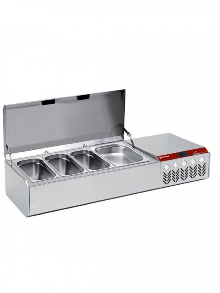 Refrigerated structure GN 4x1/3, 1x1/9, with lid