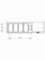 Refrigerated structure GN 4x1/3, 1x1/9, with lid