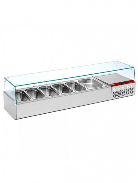 Refrigerated structure GN 6x1/3, with right glass