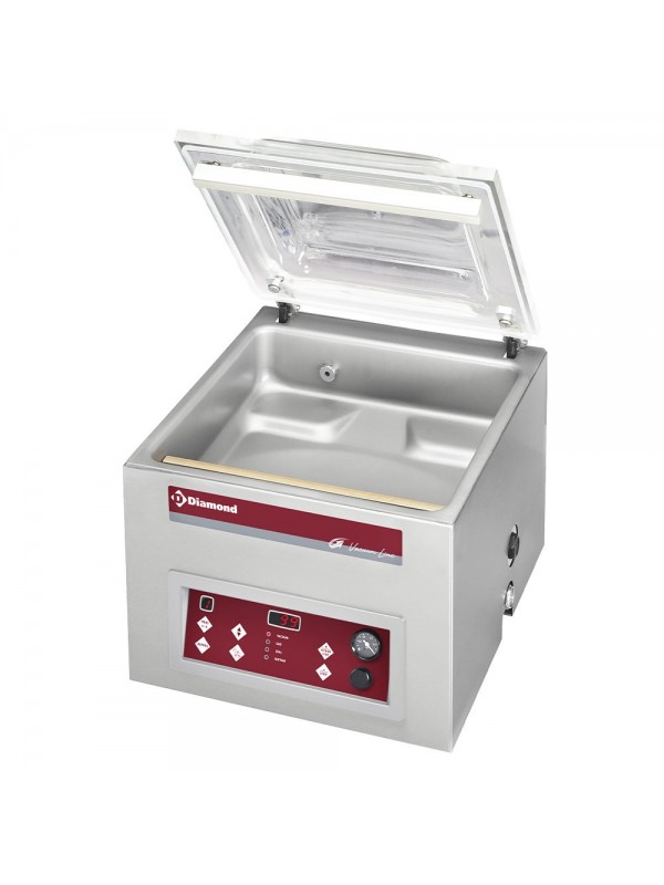 Vacuum machine,  chamber 420x370xh180 mm - 21 m3/h