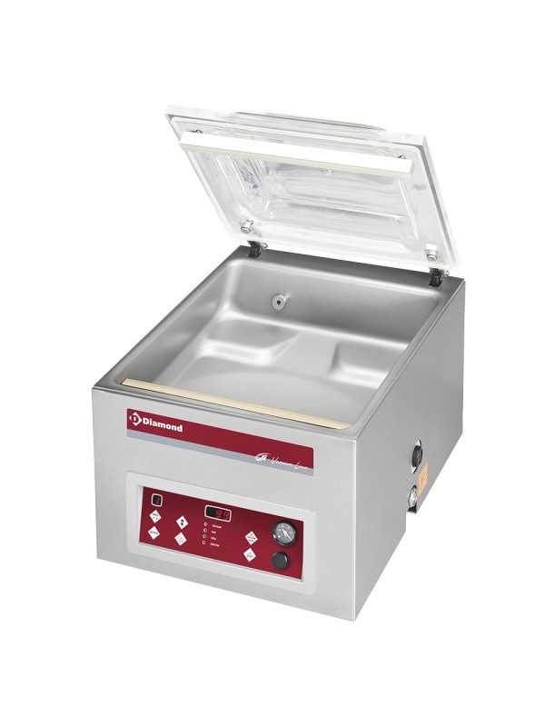 Vacuum machine, chamber 420x460xh180 mm - 21 m3/h
