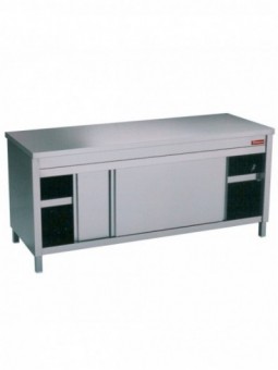 Table on cupboard sliding doors + edge