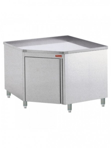 Tables on cupboard with angle  90°