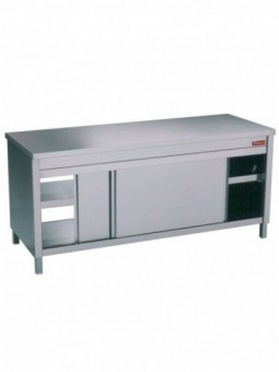 Table on neutral cupboard "pass through"