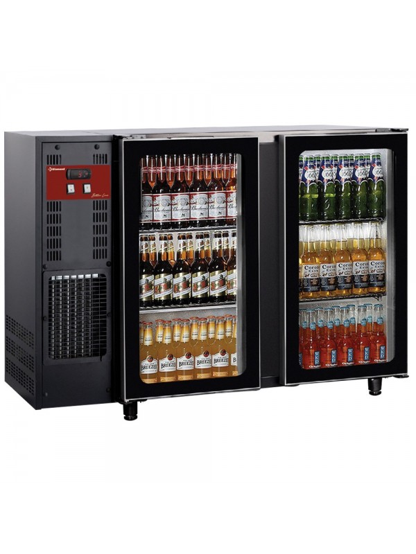 Bottle cooler 2 glass doors, 375 liters