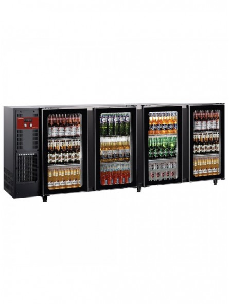 Flessenkoeler 4 glazen deuren, 783 liter