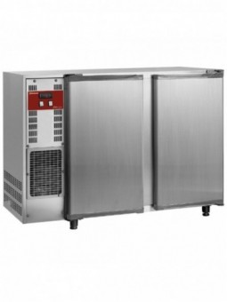 Flessenkoeler, roestvrij staal, 2 deuren, 375 liters