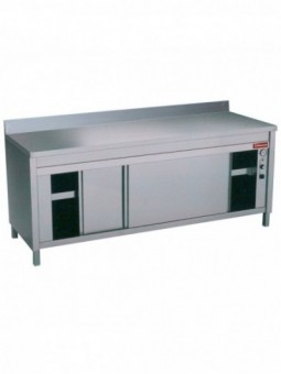 Heated workcabinets sliding door + edge