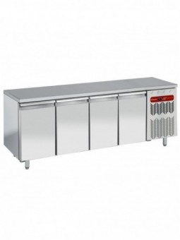 Geventileerde koeltafel, 4 deuren GN 1/1,  groep aan linkse kant