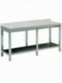 Werktafel met onderblad + achterrand