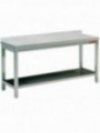 Werktafel met onderblad + achterrand