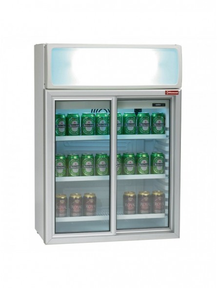 Display table model, 100 liters, sliding doors, with luminous chamber