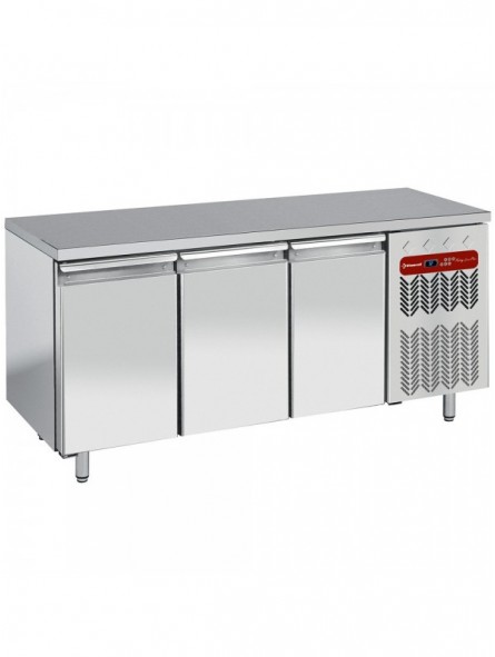 Freezing table, ventilated, 3 doors EN 600x400