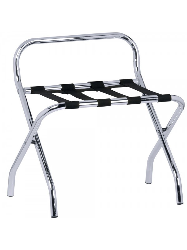 Folding trestle for lugagge, chrome
