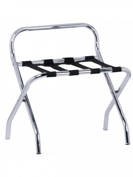 Folding trestle for lugagge, chrome