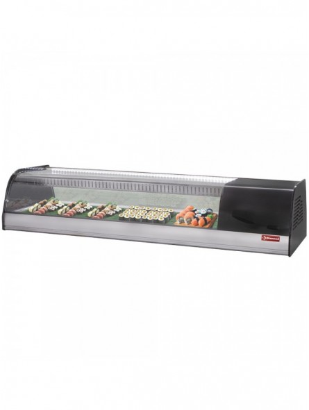Refrigerated display for sushi, double perforated bottom (included)