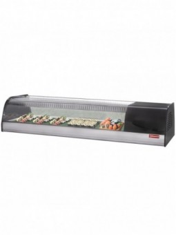Refrigerated display for sushi, double perforated bottom (included)