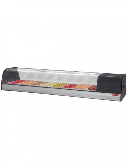 Refrigerated display for tapas, 8x GN 1/3 - 40 mm (included)